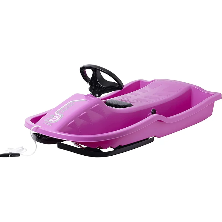 STIGA Kinder Snowpower-Steering Sledge, Rosa,Einheitsgröße - Preisvergleich – Bild 1