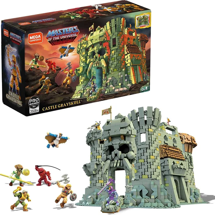 Mega Construx GGJ67 - Masters of the Universe Castle Grayskull Bauset mit 3508 Bausteinen ab 14 Jahren