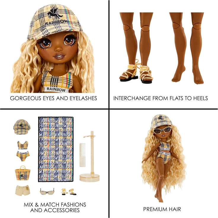 Rainbow High Pacific Coast Fashion Doll-Harper Dune (sand) – Bild 6