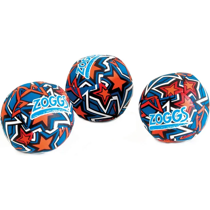 Zoggs Unisex-Youth Splash Balls Pack of 3, Mehrfarbig - Mehrfarbig, 3.5 inch Each
