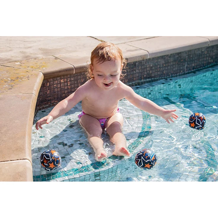 Zoggs Unisex-Youth Splash Balls Pack of 3, Mehrfarbig - Mehrfarbig, 3.5 inch Each – Bild 6