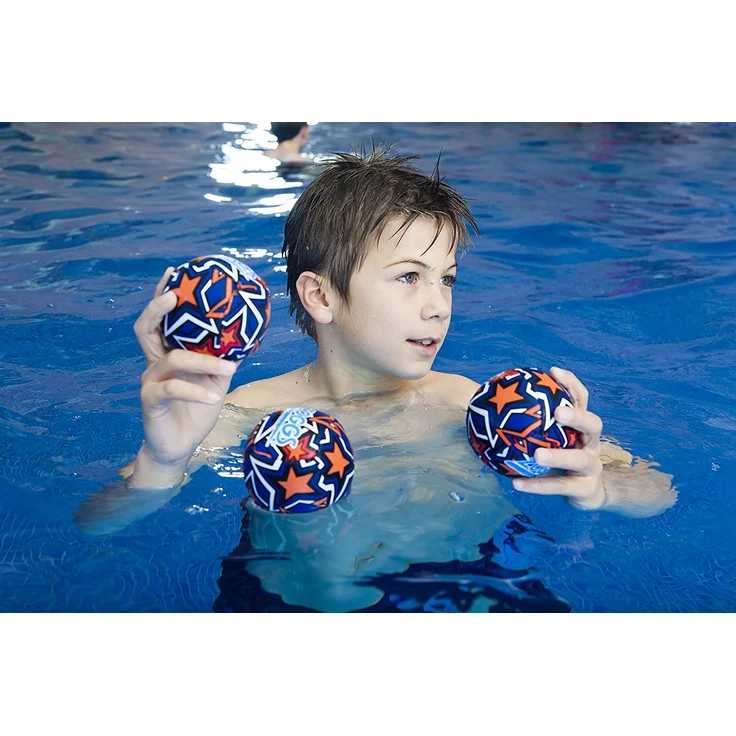 Zoggs Unisex-Youth Splash Balls Pack of 3, Mehrfarbig - Mehrfarbig, 3.5 inch Each – Bild 5