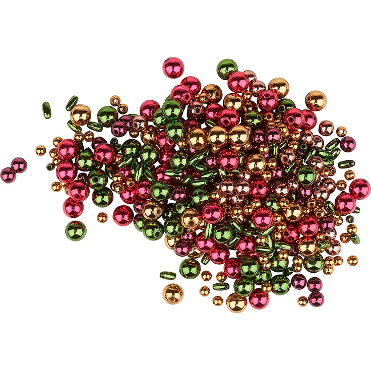 Perlenstern-Bastelset Classic 5er-Set 10cm Perlensterne Weihnachtssterne – Bild 3