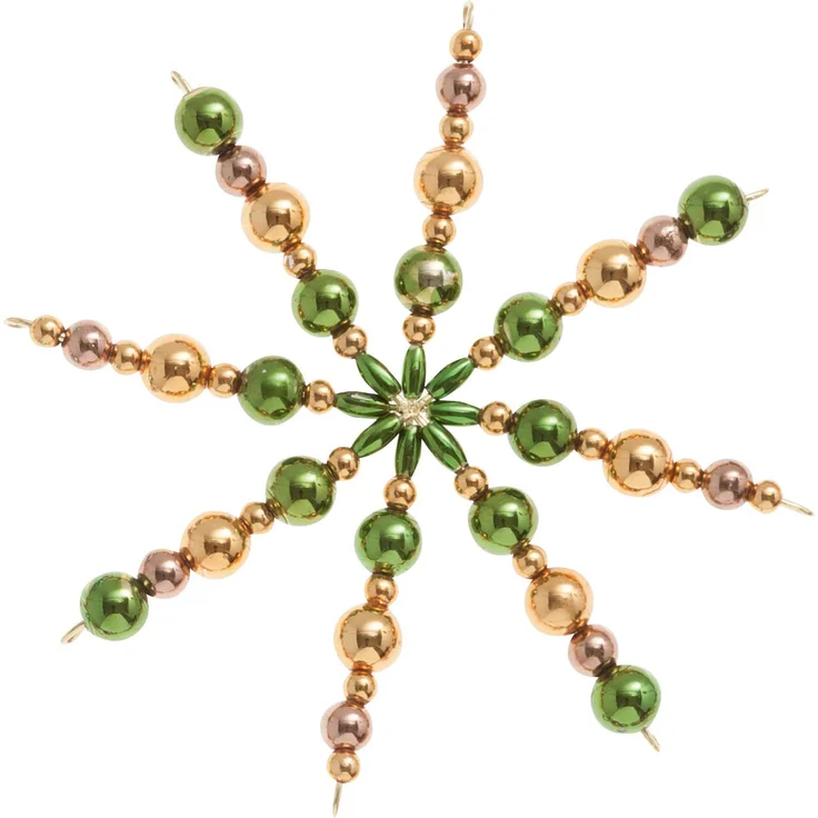 Perlenstern-Bastelset Classic 5er-Set 10cm Perlensterne Weihnachtssterne – Bild 7