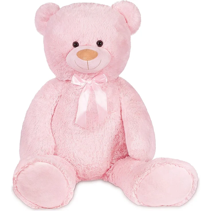 Teddybär mit Schleife 100 cm groß Stofftier Plüschtier Kuscheltier – Bild 7