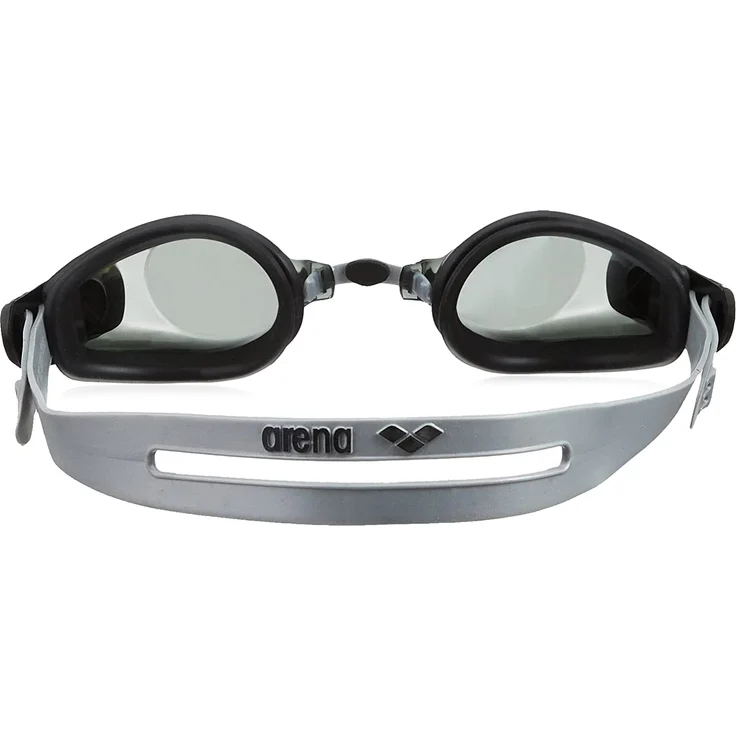 arena Unisex Training Freizeit Schwimmbrille Zoom X-Fit (UV-Schutz, Anti-Fog Beschichtung, Harte Gläser), Black-Smoke-Clear (55), One Size – Bild 2