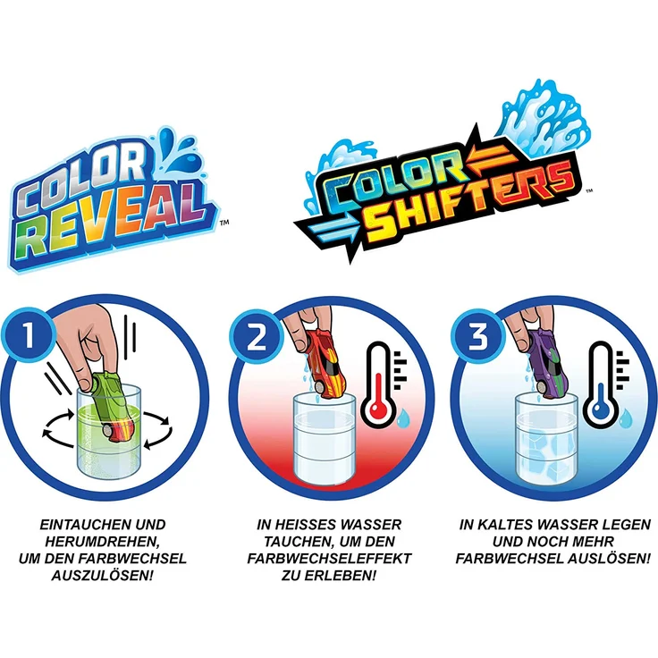 Mattel Hot Wheels Color Reveal Die-Cast 2er-Pack Sortiment – Bild 4