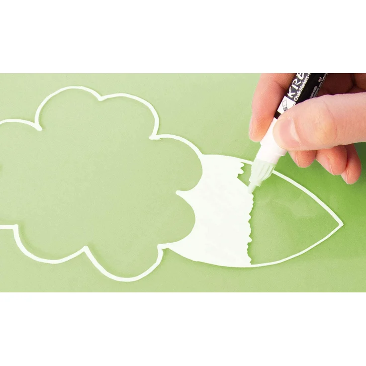 folia 39119 - Fensterbilder Vorlagen für die warme Jahreszeit, inkl. 8 Malvorlagen und 1 Kreidemarker – Bild 5