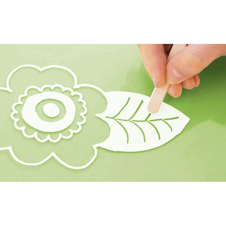 folia 39119 - Fensterbilder Vorlagen für die warme Jahreszeit, inkl. 8 Malvorlagen und 1 Kreidemarker – Bild 6