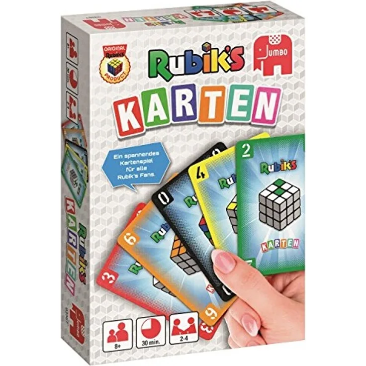 Jumbo Spiele 03987 - Rubiks, Kartenspiel, farbig