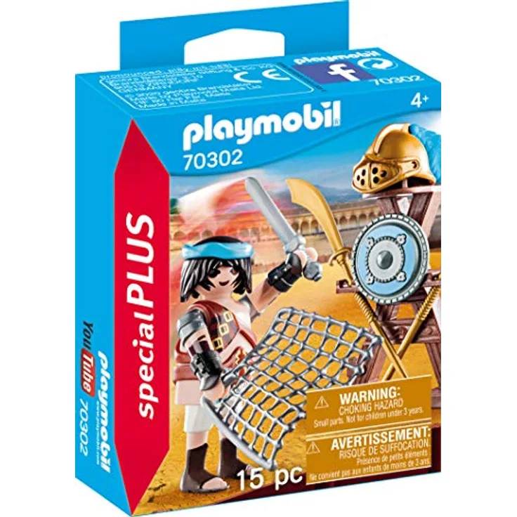 Playmobil Special Plus 70302 'Gladiator mit Waffenständer', 15 Teile, ab 4 Jahren
