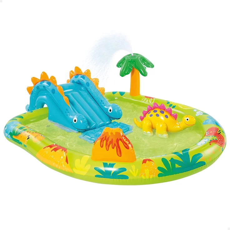 Aufblasbares Planschbecken für Kinder Intex 143 L Dinosaurier (191 x 152 x 58 cm) – Bild 1