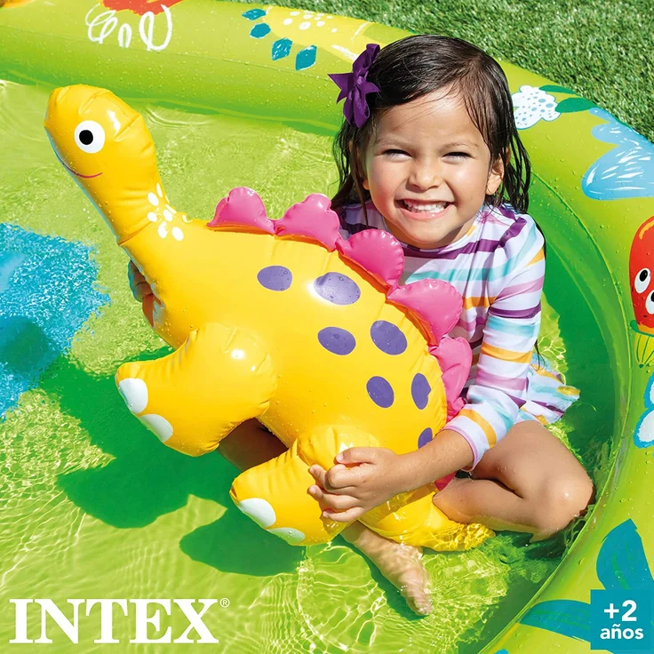 Aufblasbares Planschbecken für Kinder Intex 143 L Dinosaurier (191 x 152 x 58 cm) – Bild 5