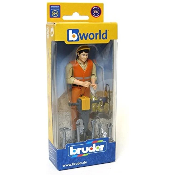 Bruder 60020 Bauarbeiter mit Zubehör – Bild 5