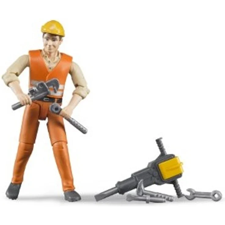 Bruder 60020 Bauarbeiter mit Zubehör – Bild 3