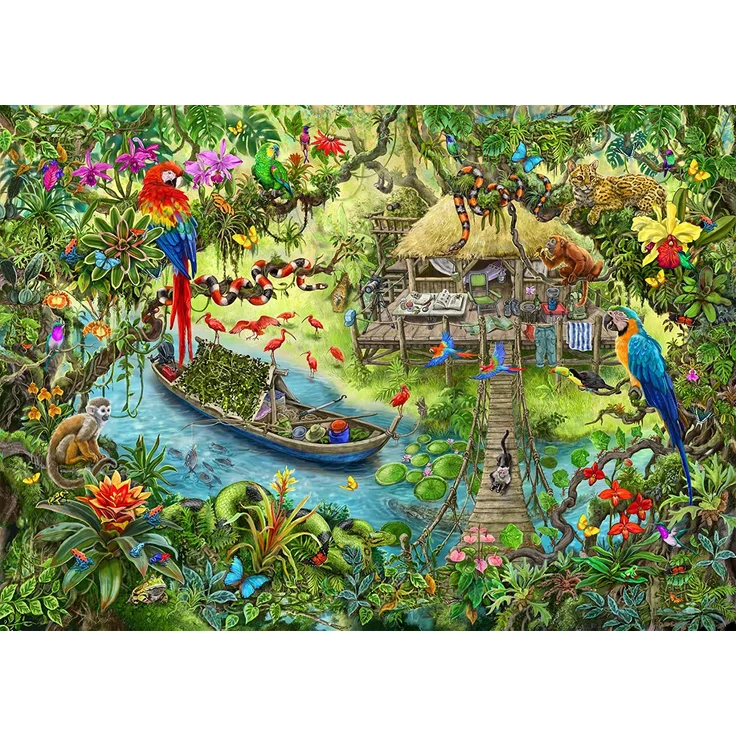Ravensburger Puzzle Exit Kids Die Dschungelexpedition 368 Teile – Bild 3