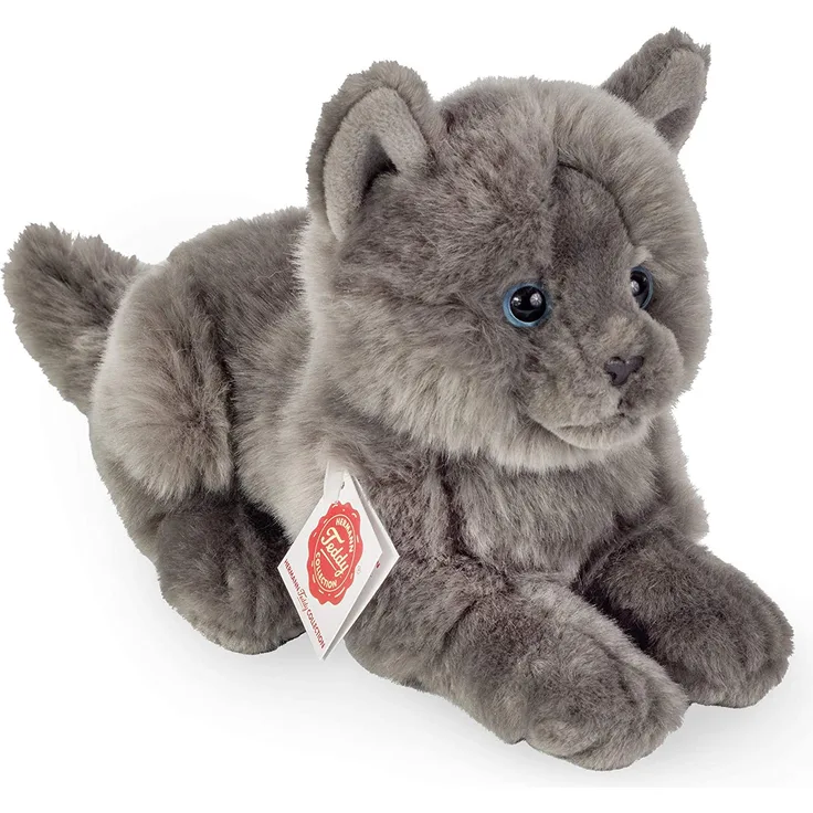 Teddy Hermann KARTAEUSER Katze LIEGEND 20CM