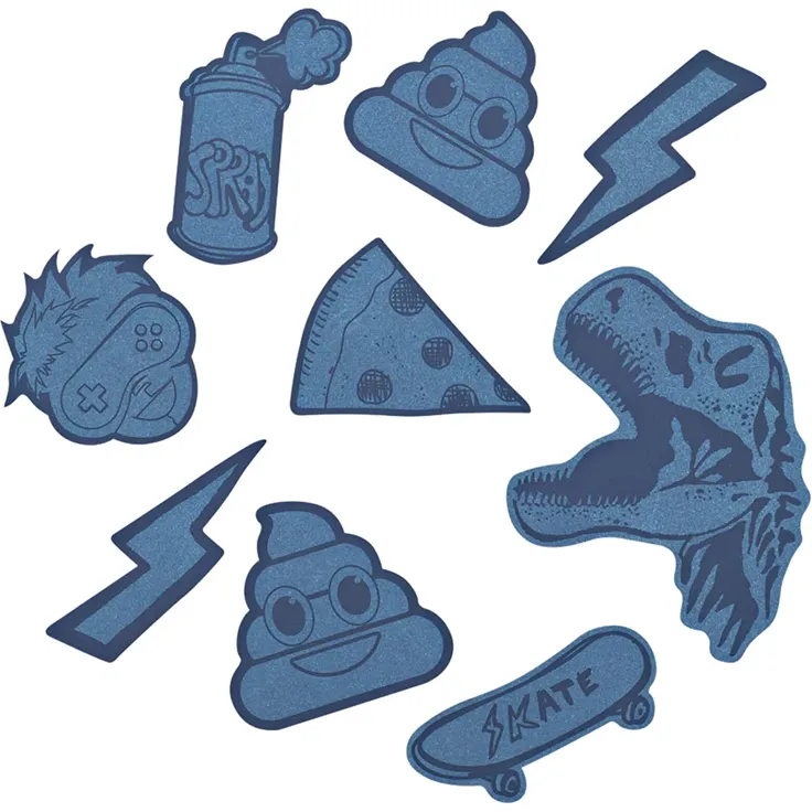 coocazoo Reflektierendes Sticker-Set StickyRicky (Farbe wählen: blau)