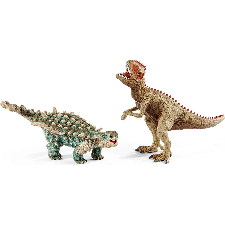 Schleich Dinosaurs 41426 Saichania und Giganotosaurus, klein Spielfigur – Bild 2