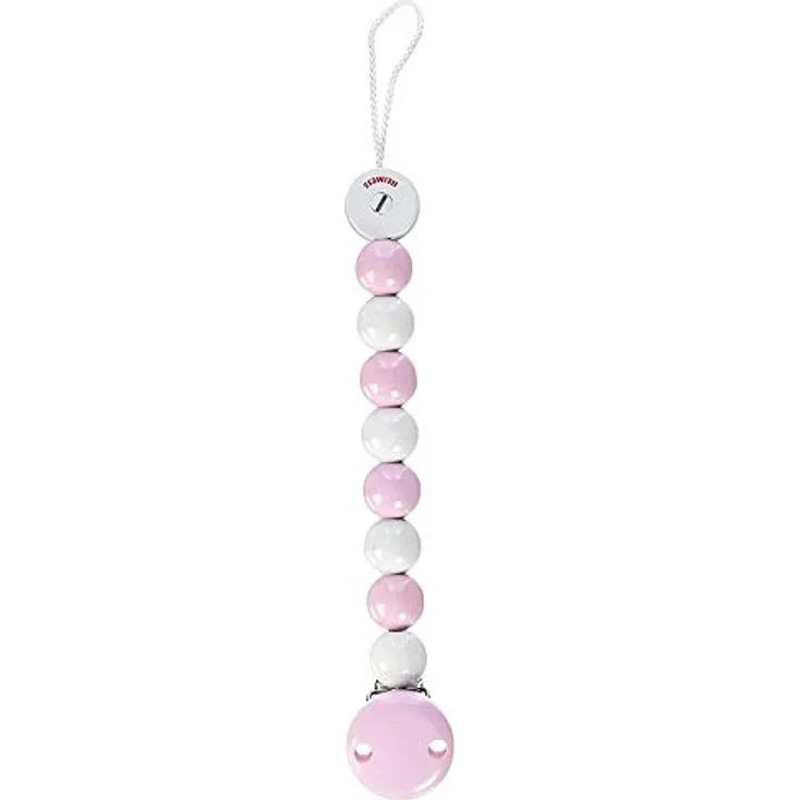 Heimess 732340 - Schnullerkette Rosé I