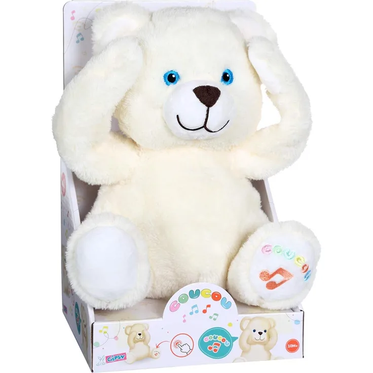 Gipsy 70572 Plüschtier mit Funktion, Bär, Kuckucksuhr, 25 cm