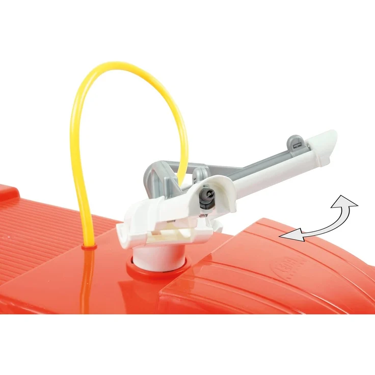 Lena 02058 Starke Riesen Feuerwehr Mercedes Benz Actros, Giga Trucks Feuerwehrauto ca. 65 cm, Löschfahrzeug mit 3 Achsen, 1,5 Liter Tank und Wasserkanone bis 8 Meter, für Kinder ab 3 Jahre, Rot – Bild 6