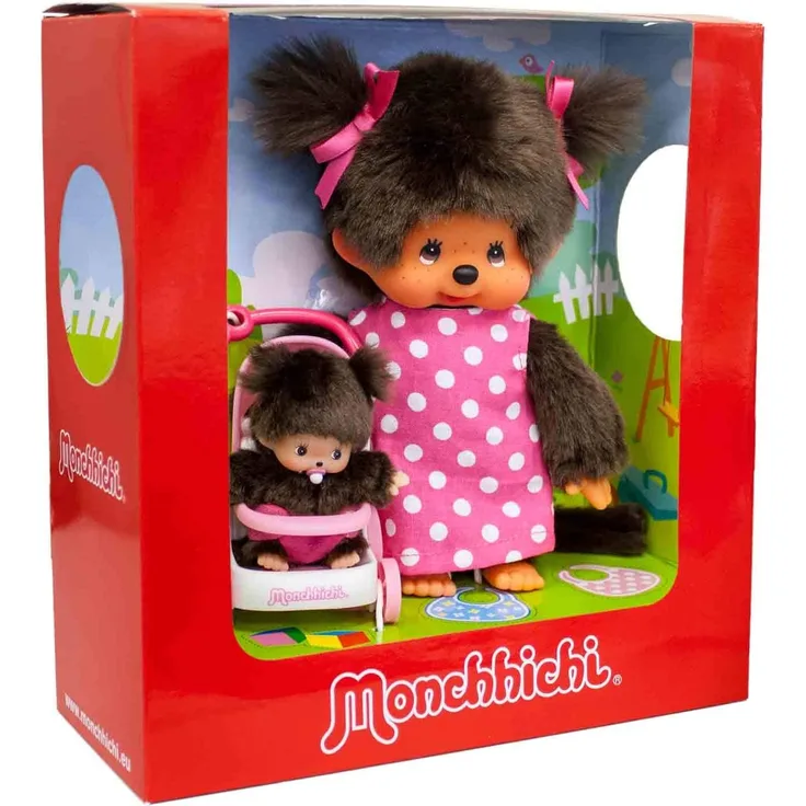 Monchhichi Kinderwagenset, ca. 20cm