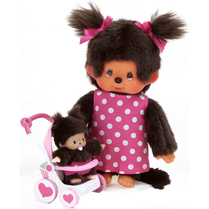 Monchhichi Kinderwagenset, ca. 20cm – Bild 2