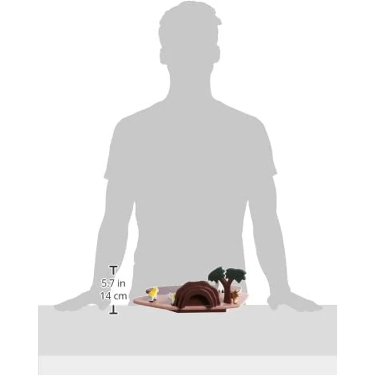 Small foot 1839 - Weihnachtskrippe mit Figuren, Holz, 20-teilig, bunt, Höhe 13cm – Bild 5