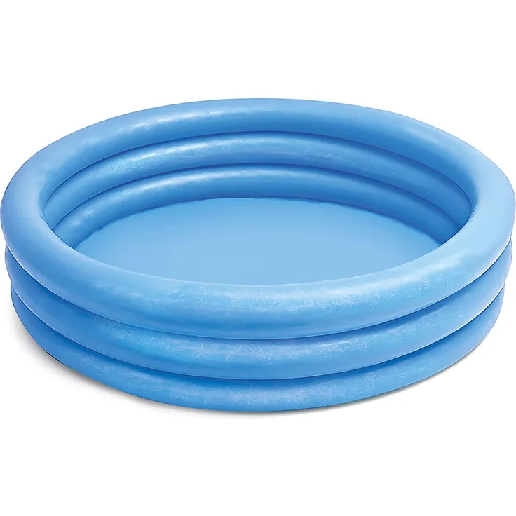 Intex Kinderpool 3-Ring-Pool Crystal Blue, Blau, Ø 147 cm