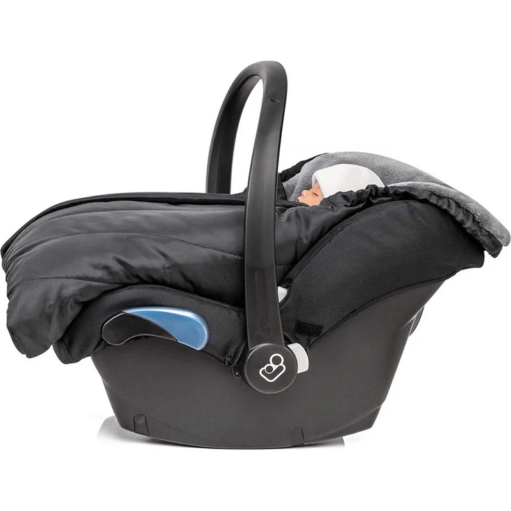 Zamboo Fußsack für Babyschale - Baby Winter-Fußsack/Babyfußsack aus warmem Thermofleece mit Kapuze und Tasche - Tasche (Basic) – Bild 3