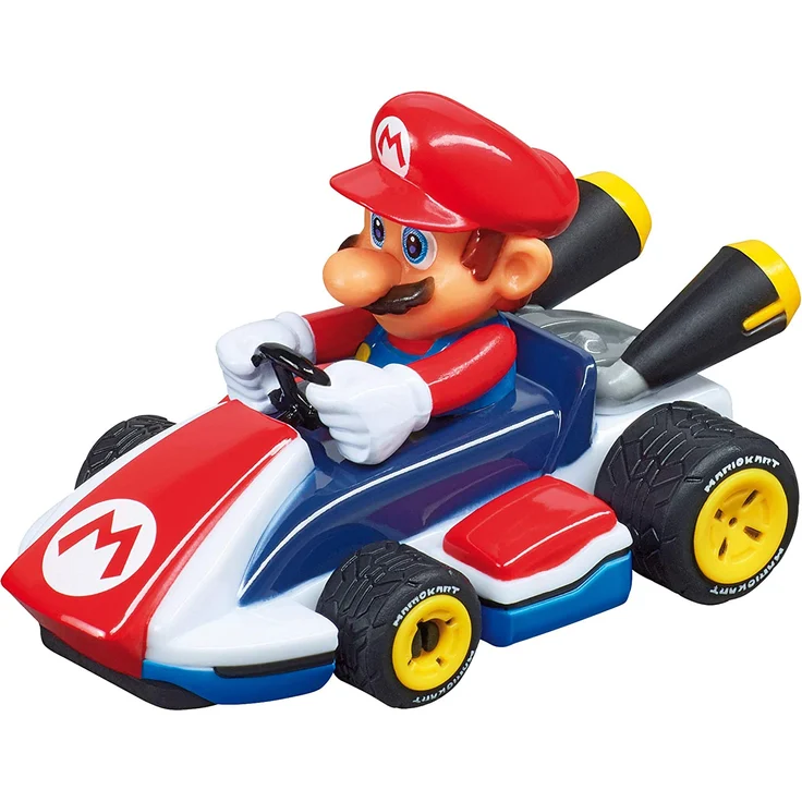 Carrera FIRST 'Mario Kart' Rennstrecken-Set, ab 3 Jahren, 2,4 m Bahnlänge, mit Mario & Yoshi Spielzeugautos, Handregler und Streckenteilen - Preisvergleich – Bild 5