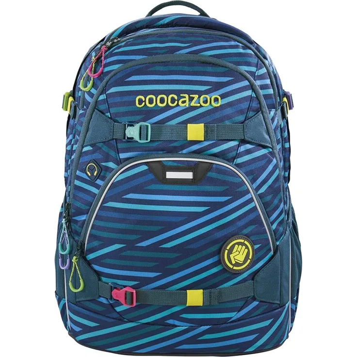 Coocazoo ScaleRale Schulrucksack Backpack Rucksack Zebra Stripe Blue