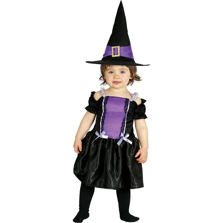 Baby Hexenkostüm Kostüm Hexe für Kinder Hexen Halloween Babykostüm Gr. 86-98, Größe:86/92 – Bild 1