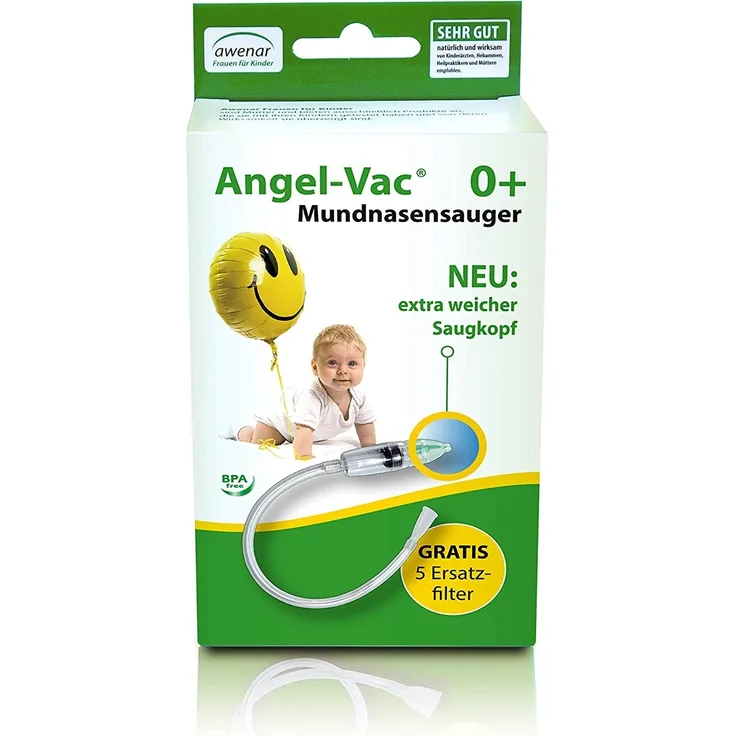 Nasensauger Baby Angel-Vac Mundnasensauger Extra weichem Saugkopf