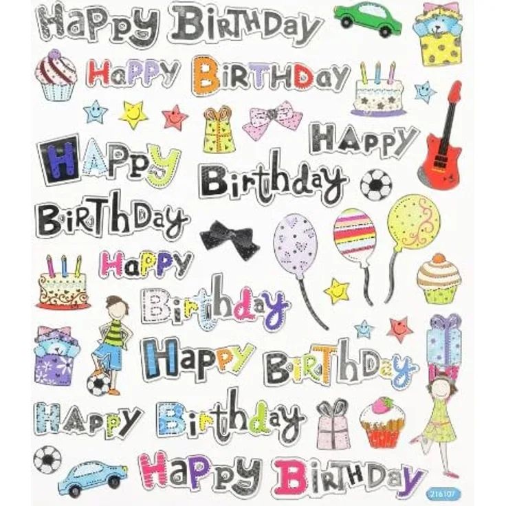 HOBBY-Design Sticker Happy Birthday