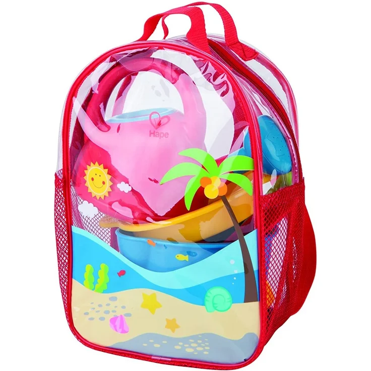 Hape E8178 - Strandrucksack inkl. Grundausstattung, Strandspielzeug/Sandspielzeug, mehrfarbig – Bild 2