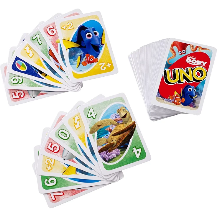 Mattel Games DRB64 UNO Disney Pixar Findet Dorie Kartenspiel für Kinder, geeignet für 2 - 4 Spieler, Spieldauer ca. 15 Minuten, ab 7 Jahren – Bild 3