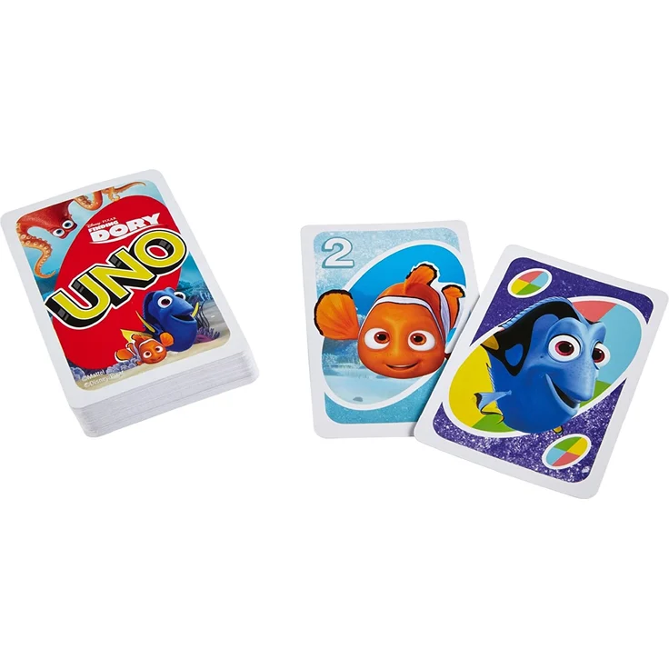 Mattel Games DRB64 UNO Disney Pixar Findet Dorie Kartenspiel für Kinder, geeignet für 2 - 4 Spieler, Spieldauer ca. 15 Minuten, ab 7 Jahren – Bild 8