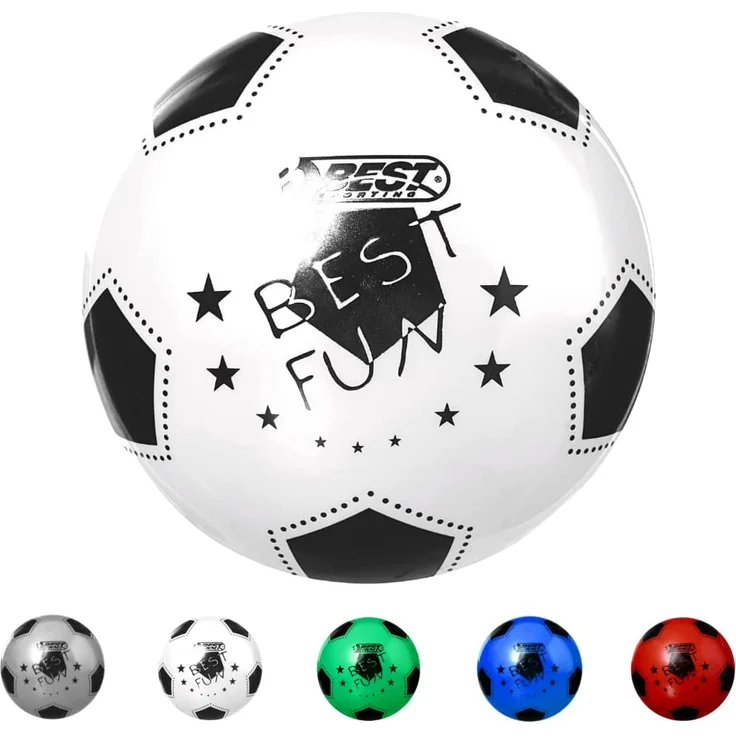 Best Sporting PVC-Ball FUN 22cm Fußball verschiedene Farben weiß – Bild 1