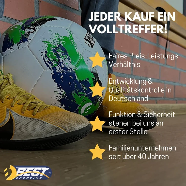 Best Sporting PVC-Ball FUN 22cm Fußball verschiedene Farben weiß – Bild 7