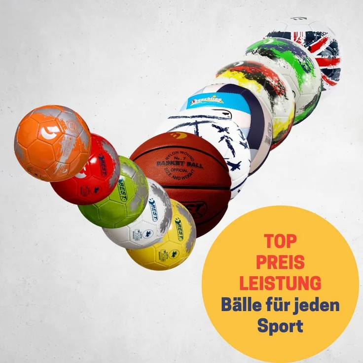 Best Sporting PVC-Ball FUN 22cm Fußball verschiedene Farben weiß – Bild 6