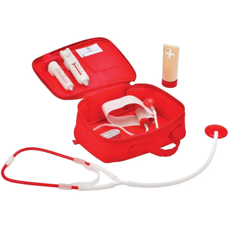 Hape E3010 - Dein Doktorset, Rollenspiel-Set Arzt, Arztkoffer, ab 3 Jahren