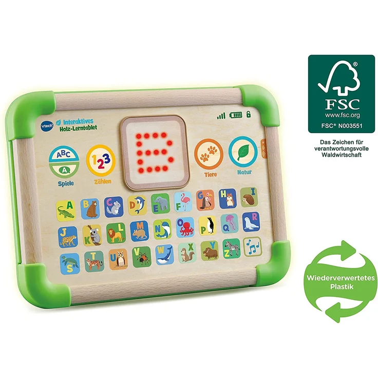 VTech - Interaktives Holz-Lerntablet – Bild 2