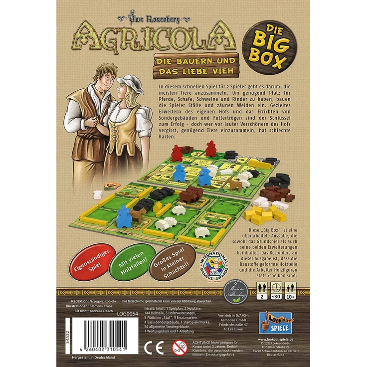 Agricola Die Bauern und das liebe Vieh Bigbox (Hauptspiel + 2 Erweiterungen) – Bild 3