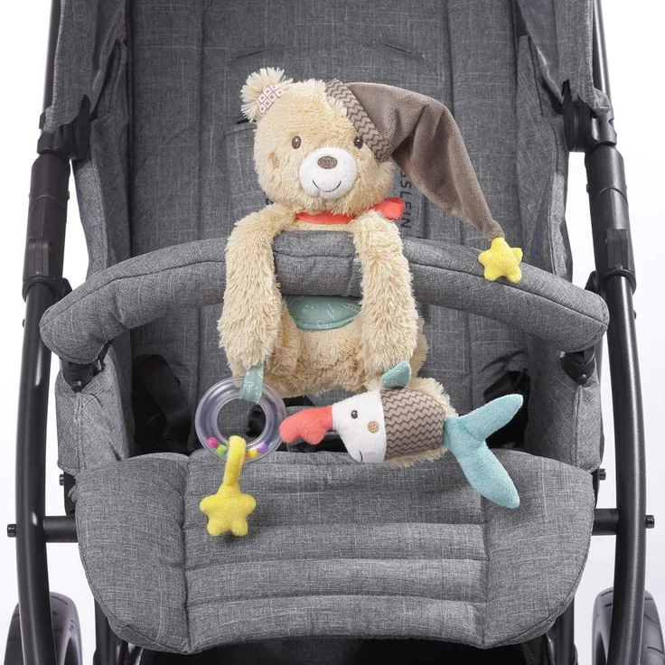Fehn 060195 Activity-Bär – Motorikspielzeug zum Aufhängen – Für Babys und Kleinkinder ab 0+ Monaten – Maße: 28 cm - Preisvergleich – Bild 7