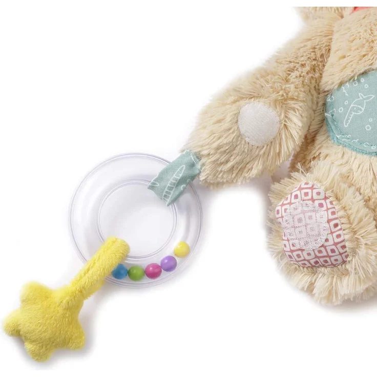 Fehn 060195 Activity-Bär – Motorikspielzeug zum Aufhängen – Für Babys und Kleinkinder ab 0+ Monaten – Maße: 28 cm - Preisvergleich – Bild 5