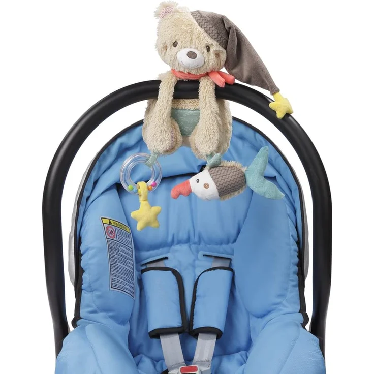 Fehn 060195 Activity-Bär – Motorikspielzeug zum Aufhängen – Für Babys und Kleinkinder ab 0+ Monaten – Maße: 28 cm - Preisvergleich – Bild 6