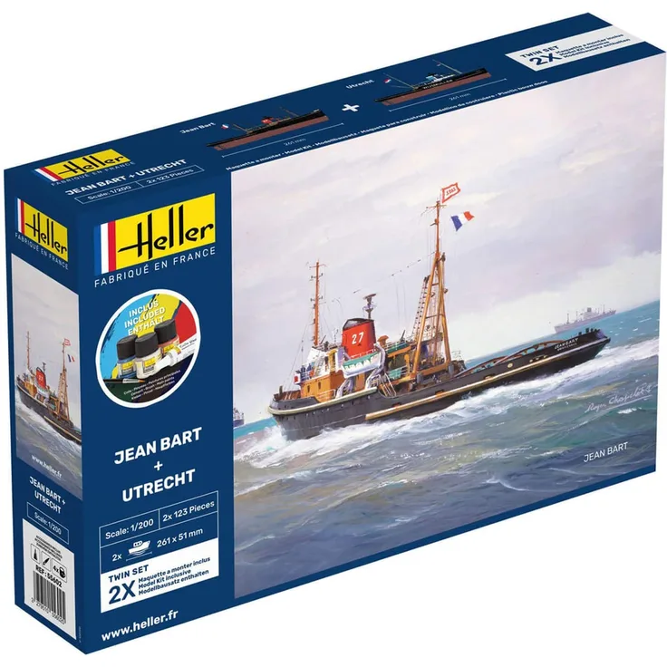 Heller 55602 STARTER KIT JEAN BART + UTRECHT Twinset