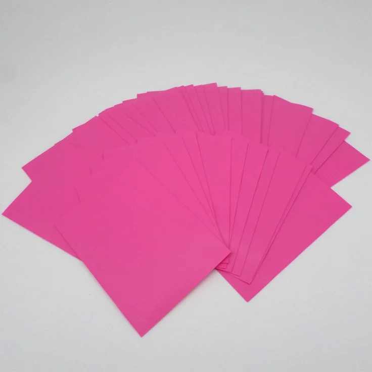 docsmagic. de 100 Double Mat Pink Card Sleeves Standard Size 66 x 91 - Rosa - Kartenhüllen - PKM MTG – Bild 2